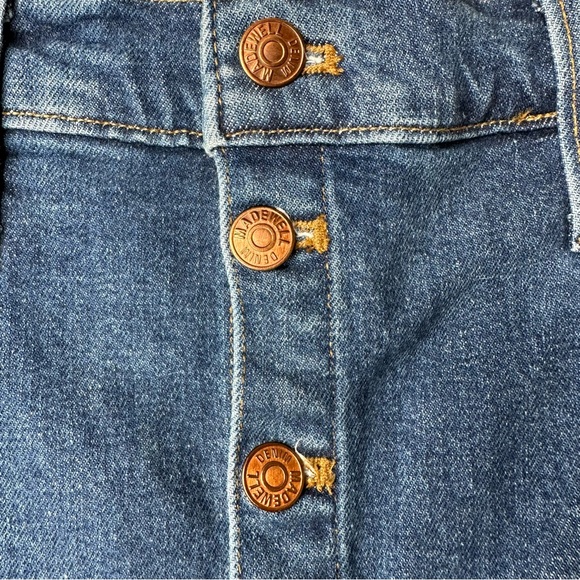 Madewell Denim Mini Skirt Button Up with Pockets - Picture 2 of 12